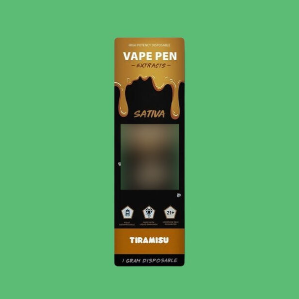 Buy THC Vape Pen Packwoods x Tiramisu 1ml (Vapes) - UK online dispensary
