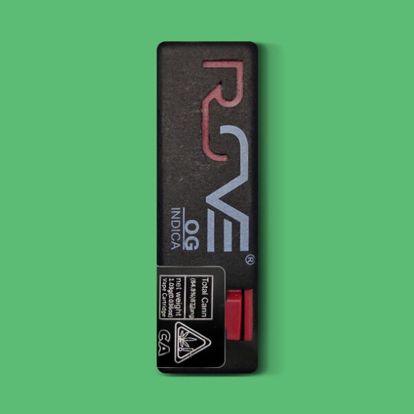 Buy THC Vape Cartridge 1 ML RAVE OG (Indica) (Vapes) - UK online dispensary