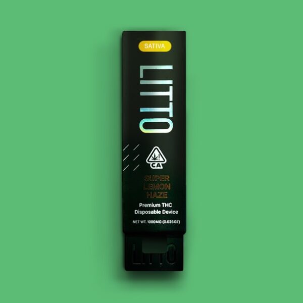 Buy THC Vape Pen LITTO Super Lemon Haze 1 ML Sativa (Vapes) - UK online dispensary