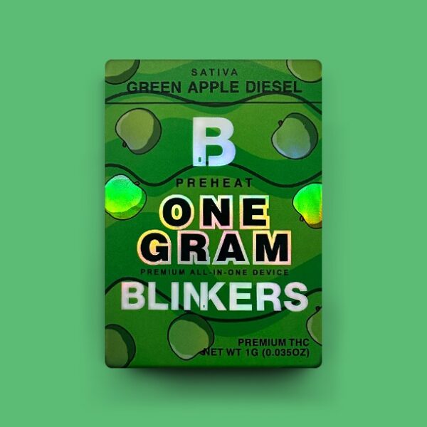 Buy THC Vape Pen ONE GRAM Green Apple Diesel 1 ML Sativa (Vapes) - UK online dispensary