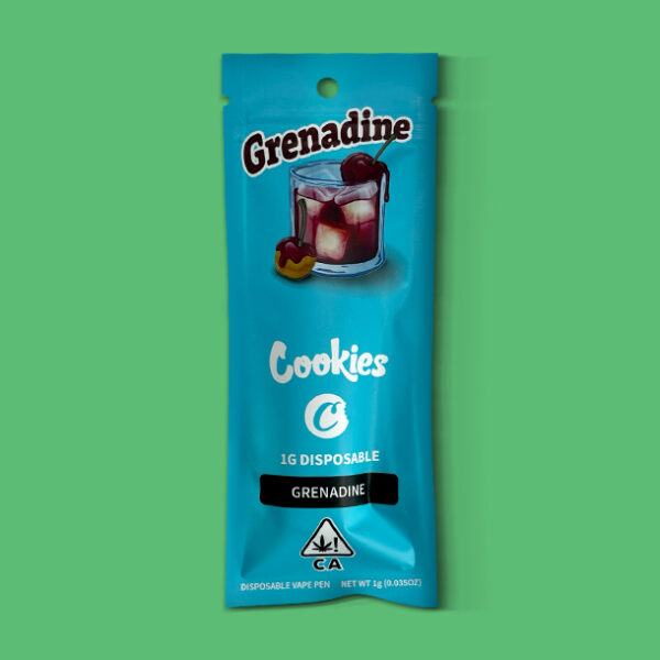 Buy THC Vape Pen Cookies Grenadine 1 ML (Vapes) - UK online dispensary